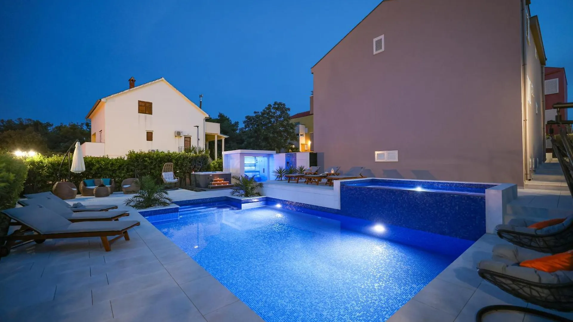 Villa Pino With Pool, Sauna & Jacuzzi 2 Petrcane 0*,  Croatia