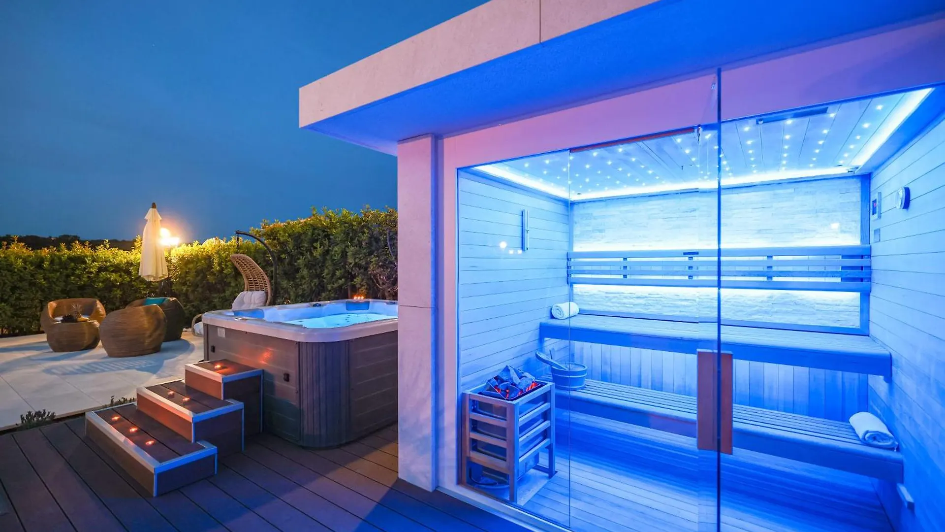 Apartment Villa Pino With Pool, Sauna & Jacuzzi 2 Petrcane Croatia